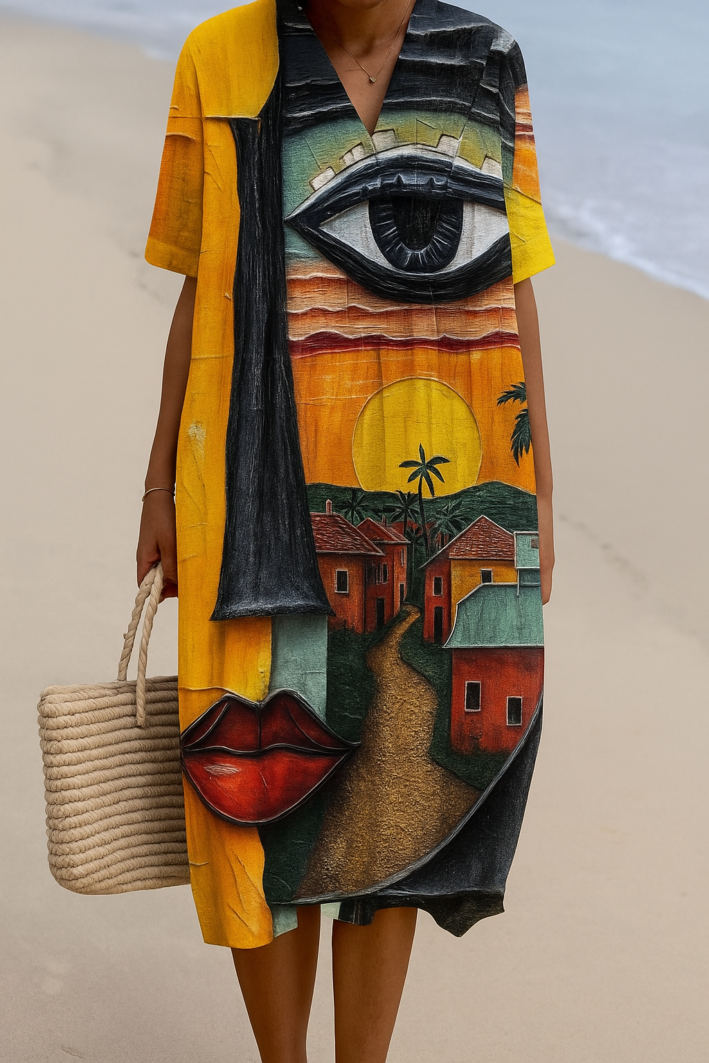 Sandra - Vestido Arte Surrealista