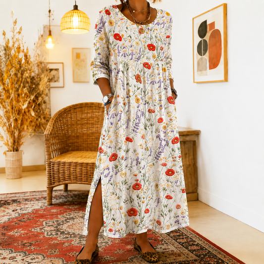 Vestido informal de mujer con estampado floral