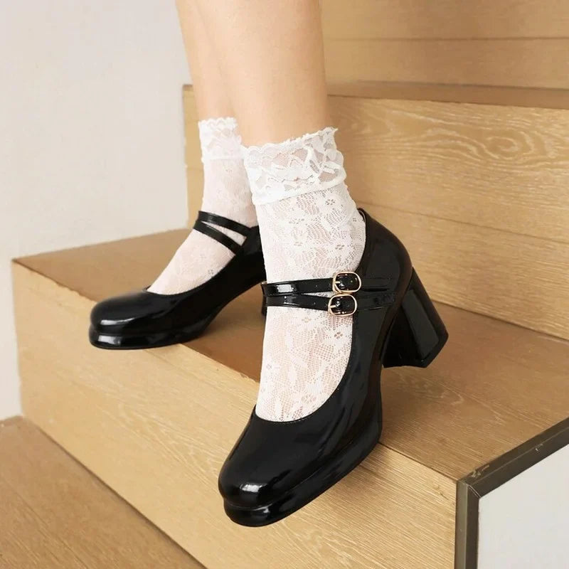 Elena™ | Tacones Ortopédicos de Piel