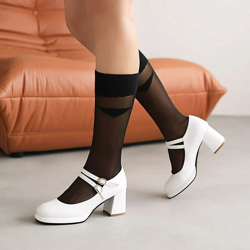 Elena™ | Tacones Ortopédicos de Piel